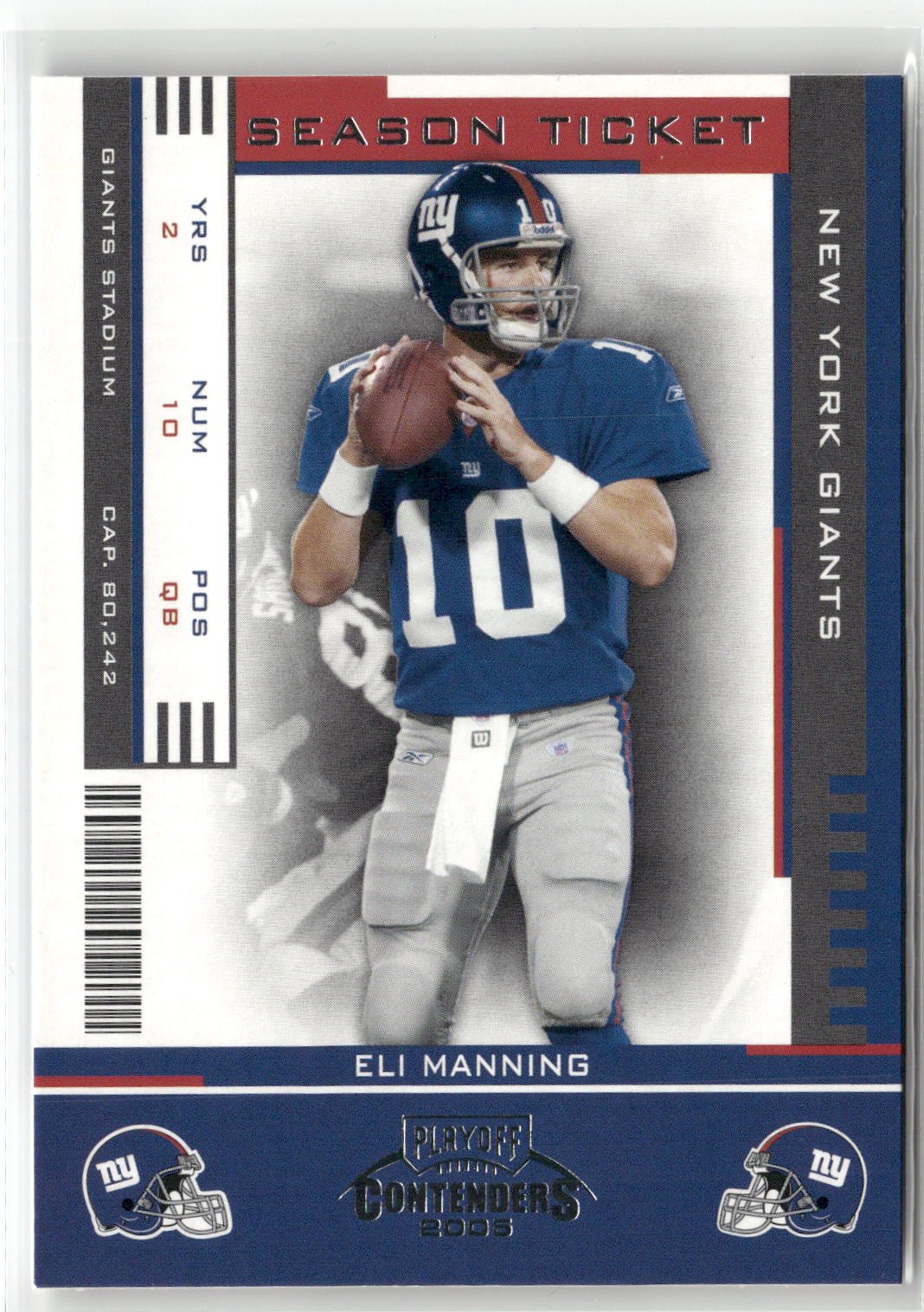 2005 Playoff Contenders #63 Eli Manning