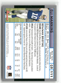 2004 Bowman #111 Eli Manning-2