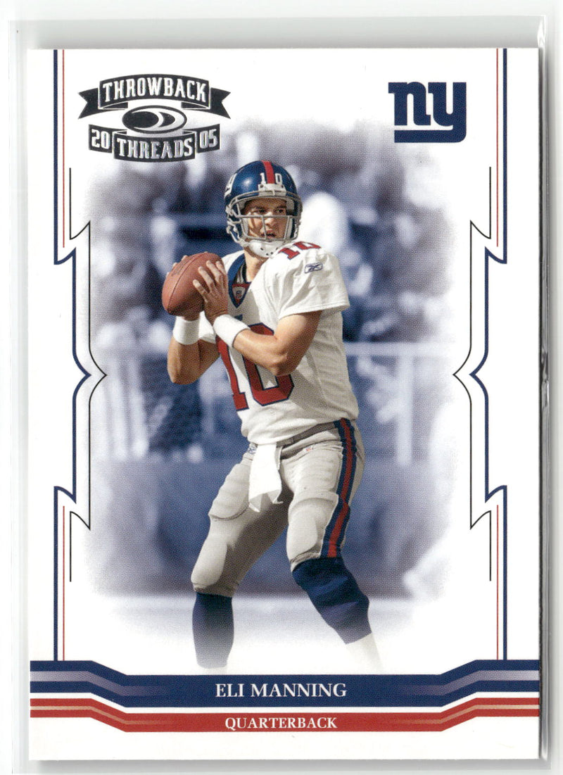 2005 Donruss Throwback Threads #94 Eli Manning-1