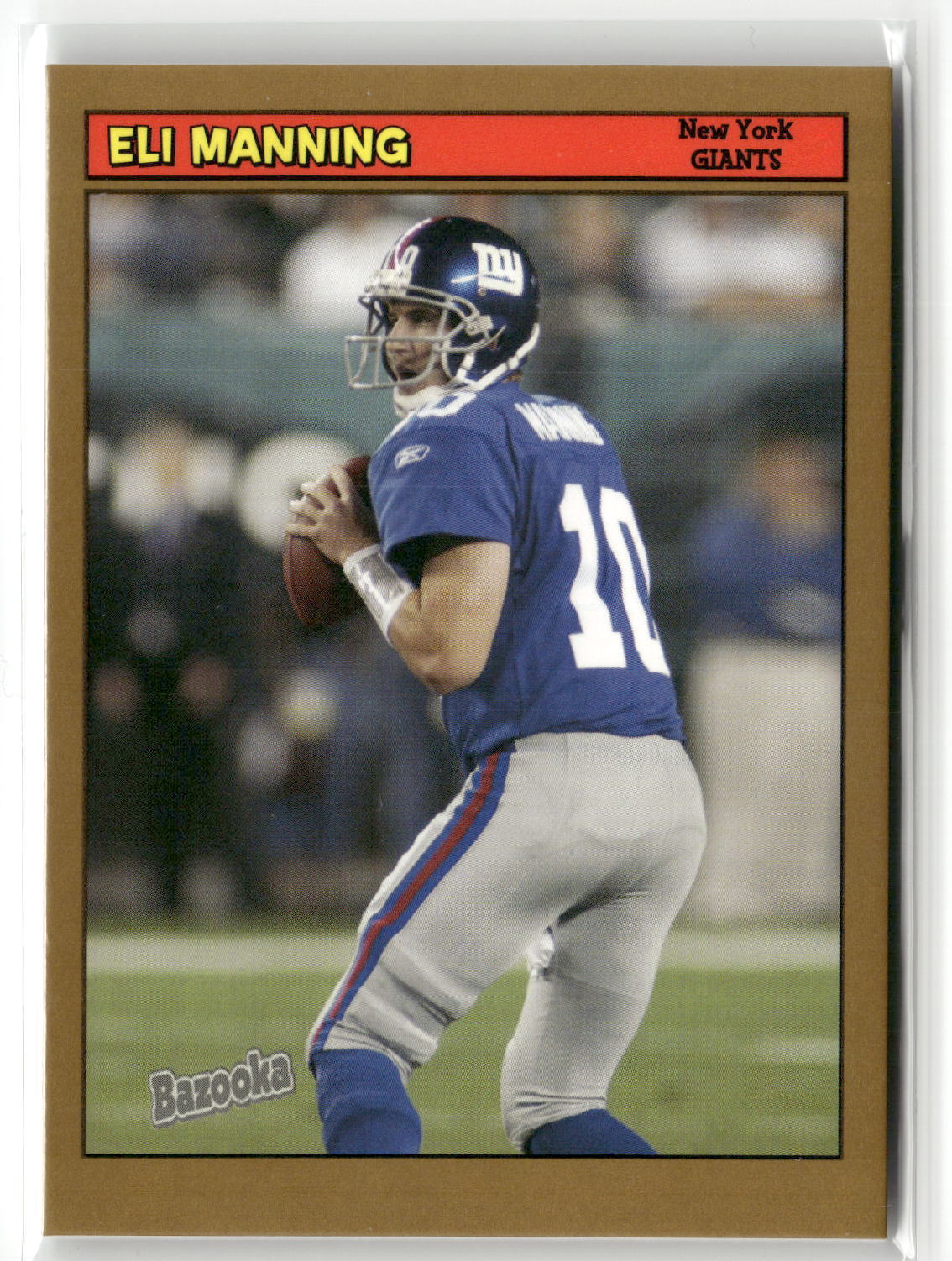 2005 Bazooka #90 Eli Manning Gold-1
