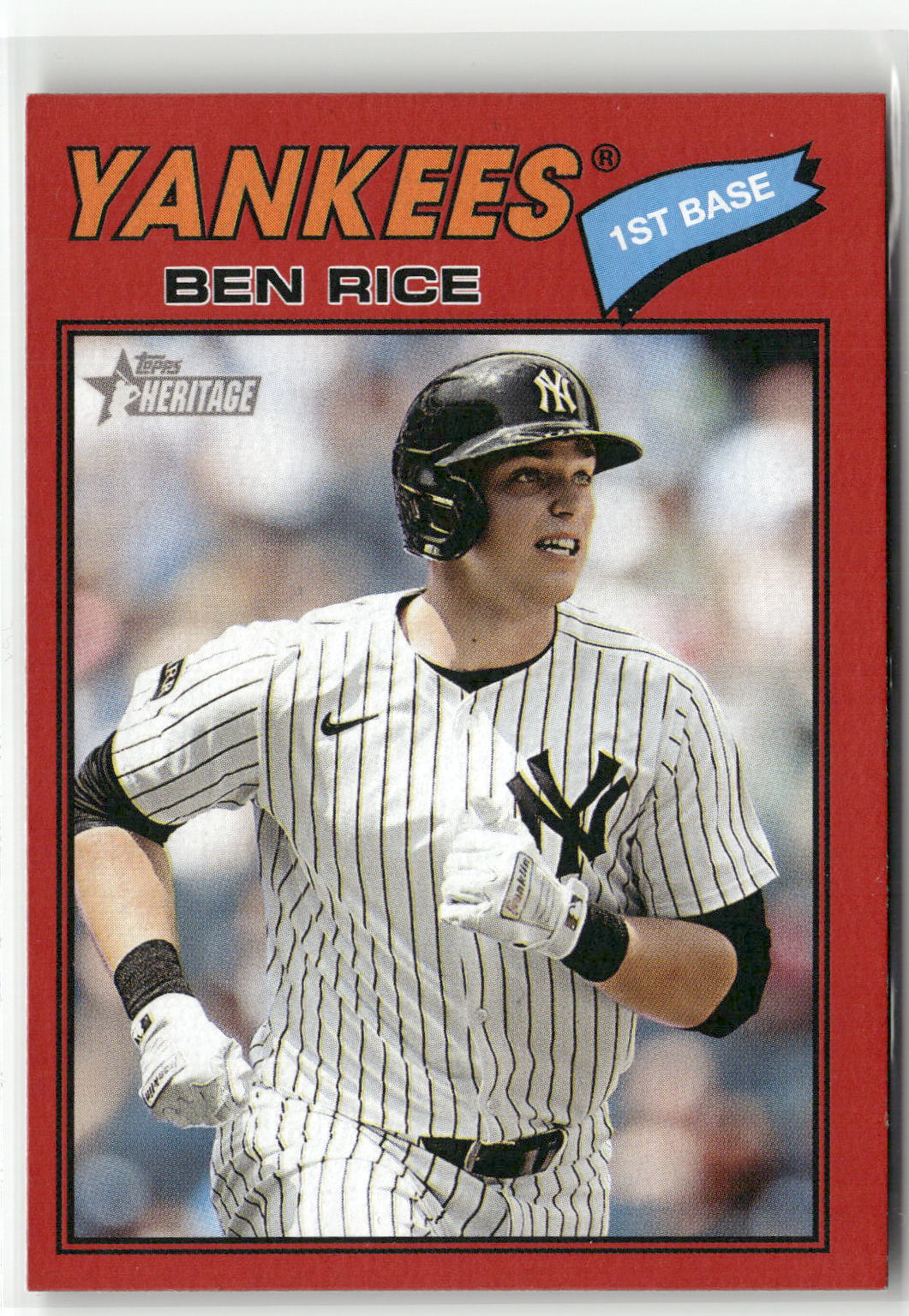 2026 Topps Heritage #189 Ben Rice Red-1