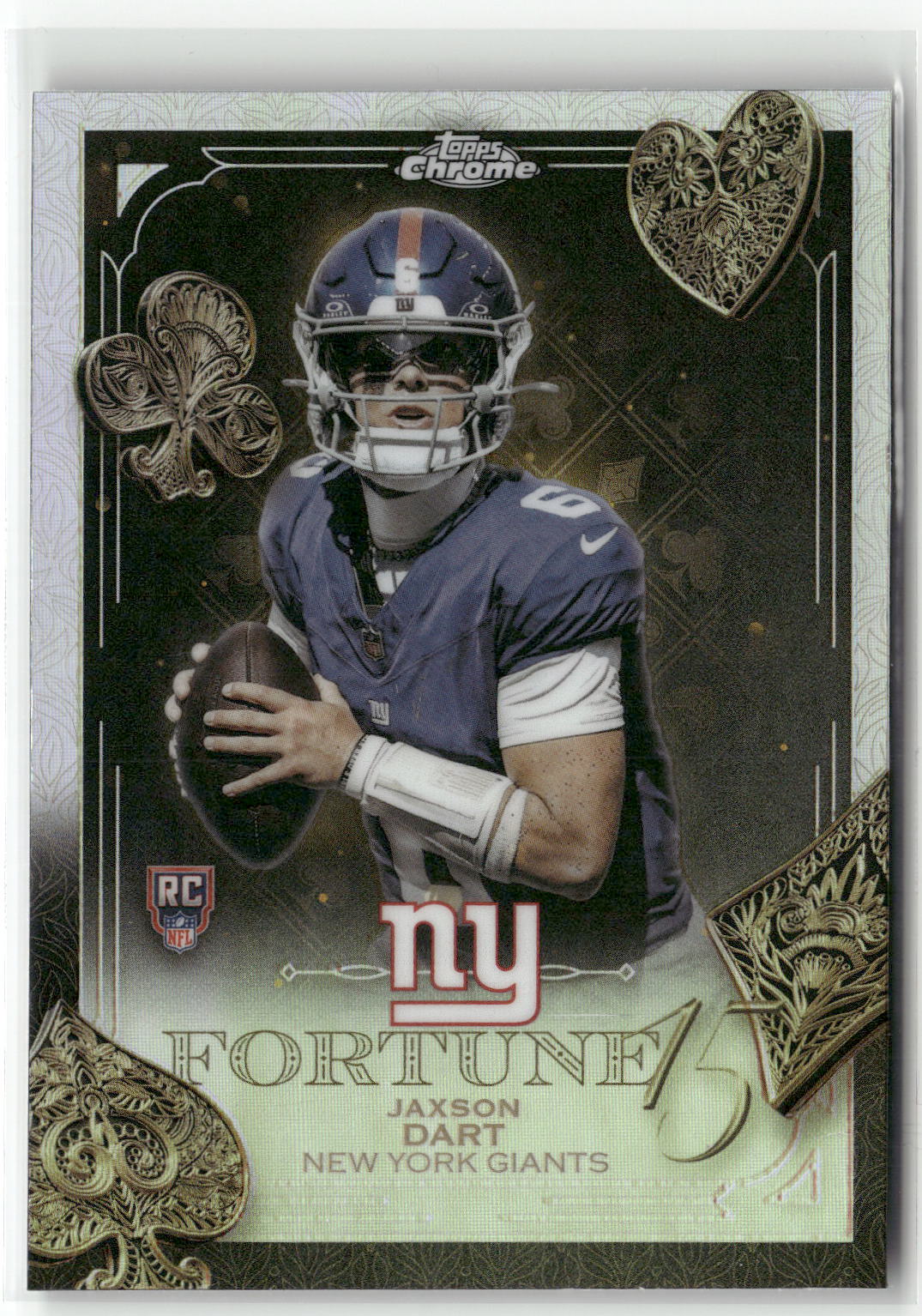 2025 Topps Chrome #F15-23 Jaxson Dart Fortune 15 Refractor