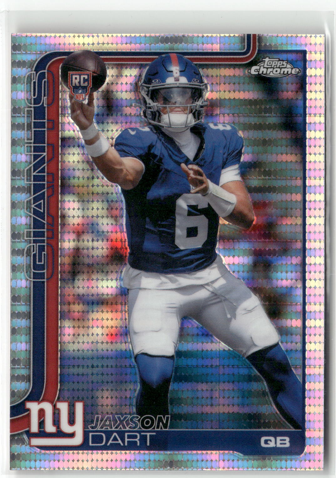 2025 Topps Chrome #306 Jaxson Dart Pulsar Refractor-1