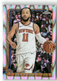 2025-26 Topps Chrome #101 Jalen Brunson Wave Refractor-3