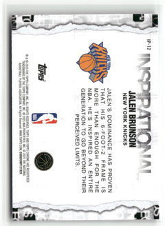 2025-26 Topps Chrome #IP-12 Jalen Brunson Inspirational-4