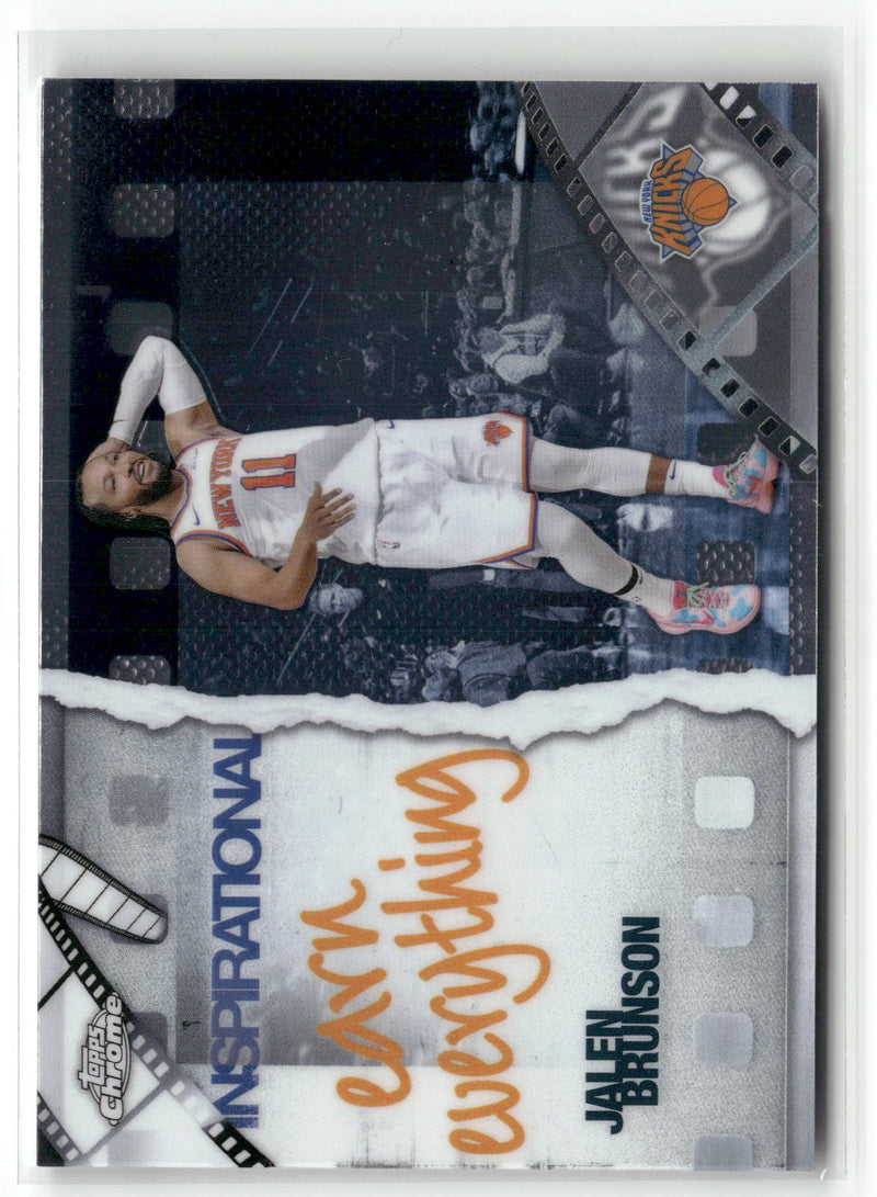 2025-26 Topps Chrome #IP-12 Jalen Brunson Inspirational-3