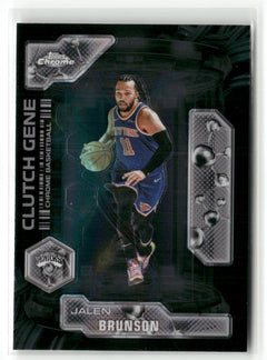 2025-26 Topps Chrome #CG-12 Jalen Brunson Clutch Gene-1