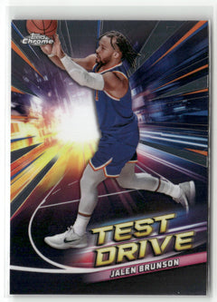 2024-25 Topps Chrome #TD-15 Jalen Brunson Test Drive-1