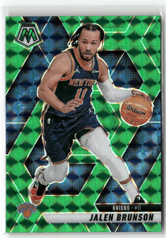 2024-25 Panini Mosaic #176 Jalen Brunson Green Mosaic-1