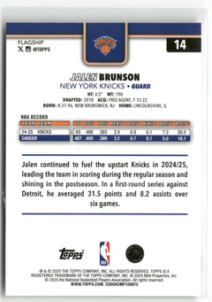 2025-26 Topps #14 Jalen Brunson-2