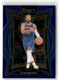 2024-25 Panini Select #42 Jalen Brunson Blue Prizm-1