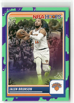 2023-24 Hoops Haunted Hoops #242 Jalen Brunson Slime-1