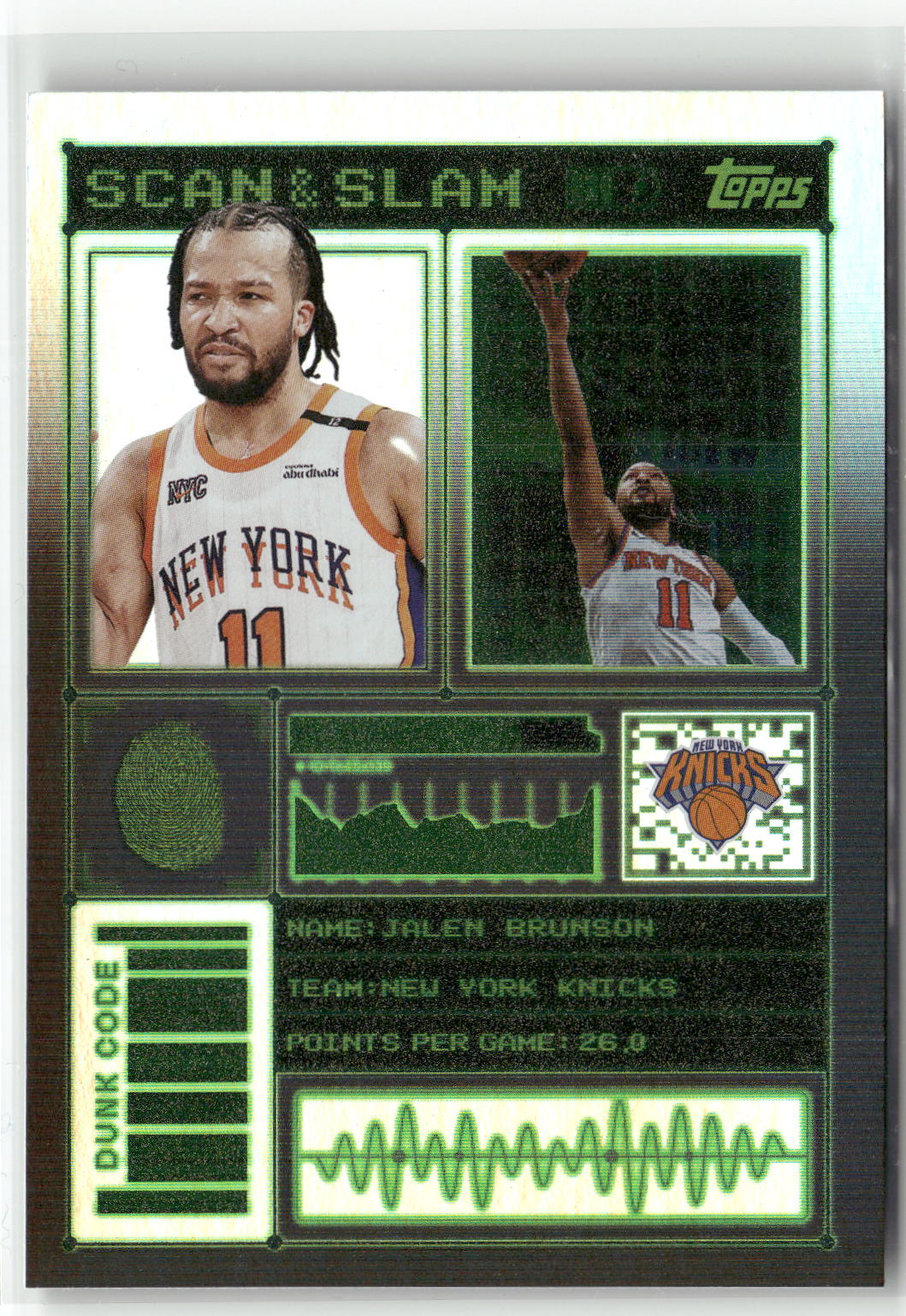 2025-26 Topps #SS-2 Jalen Brunson Scan and Slam