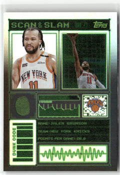 2025-26 Topps #SS-2 Jalen Brunson Scan and Slam-1