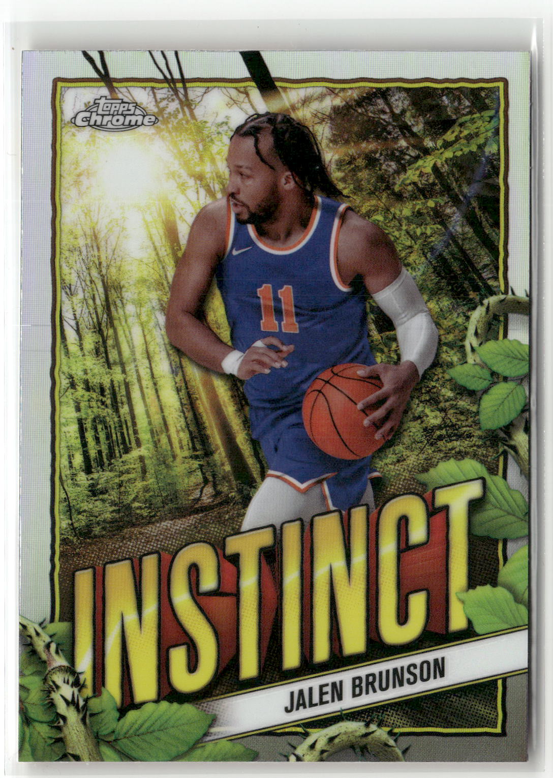2024-25 Topps Chrome #INS-18 Jalen Brunson Instinct
