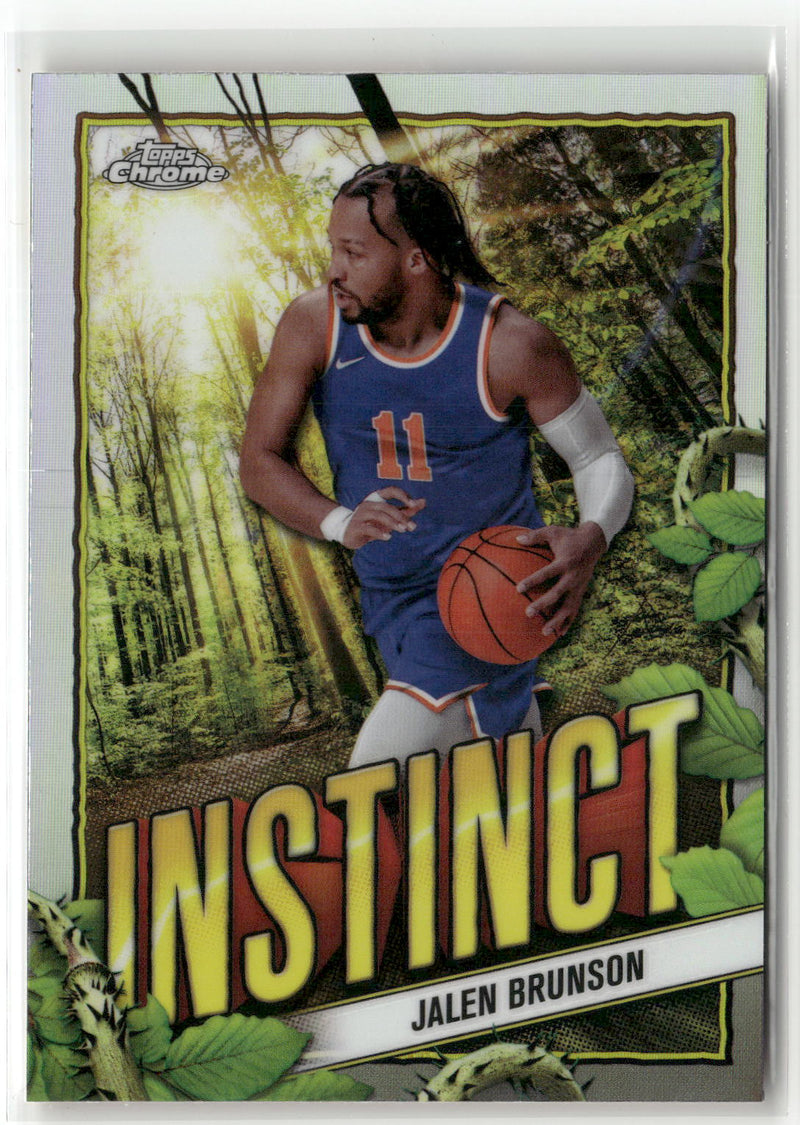 2024-25 Topps Chrome #INS-18 Jalen Brunson Instinct-1