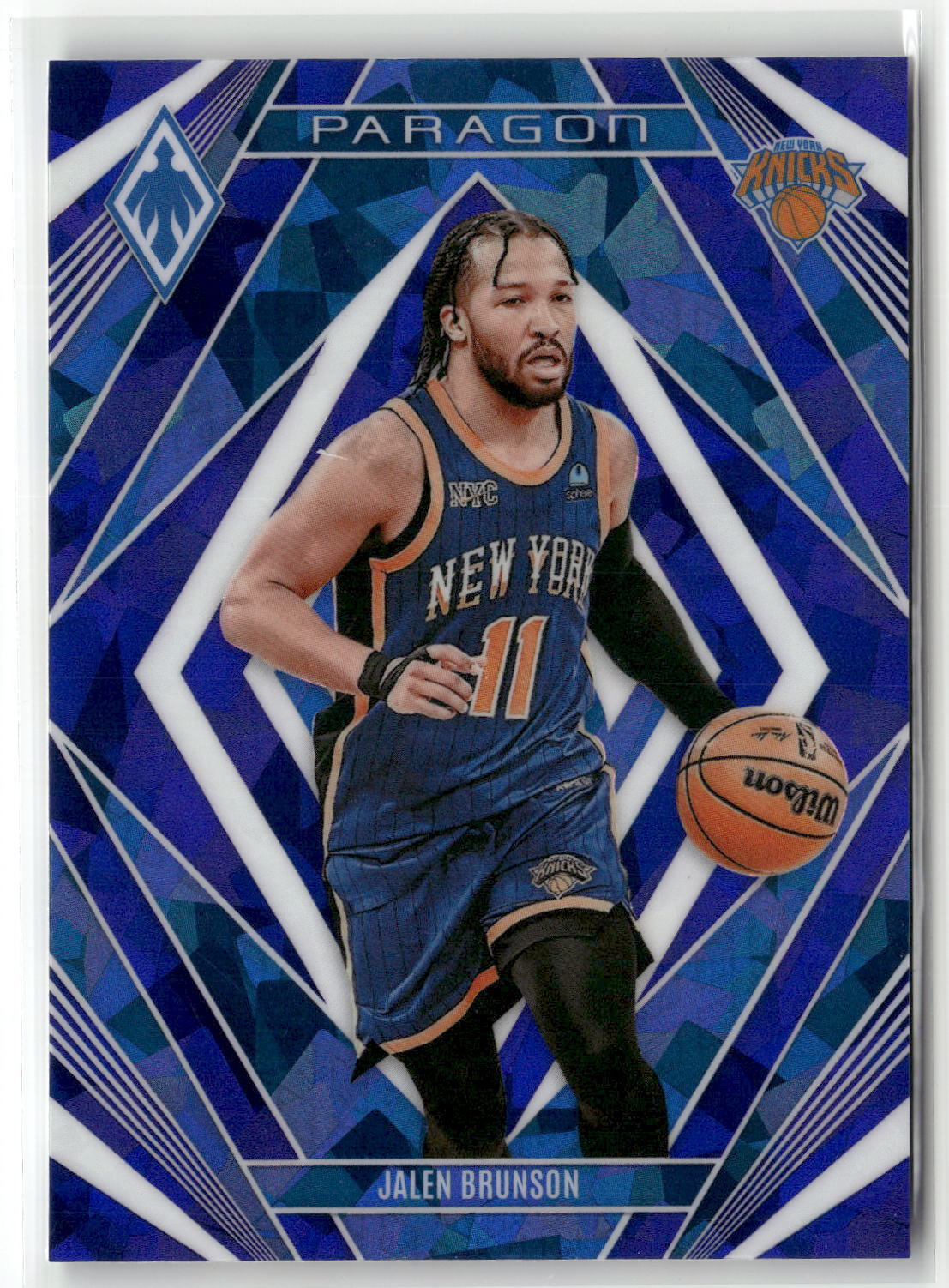 2023-24 Panini Phoenix #20 Jalen Brunson Paragon Phoenix Blue Ice-1