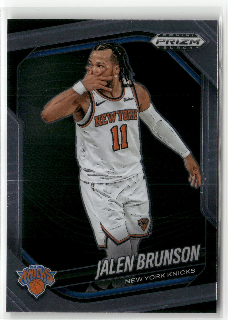 2024-25 Panini Prizm Black #160 Jalen Brunson-1