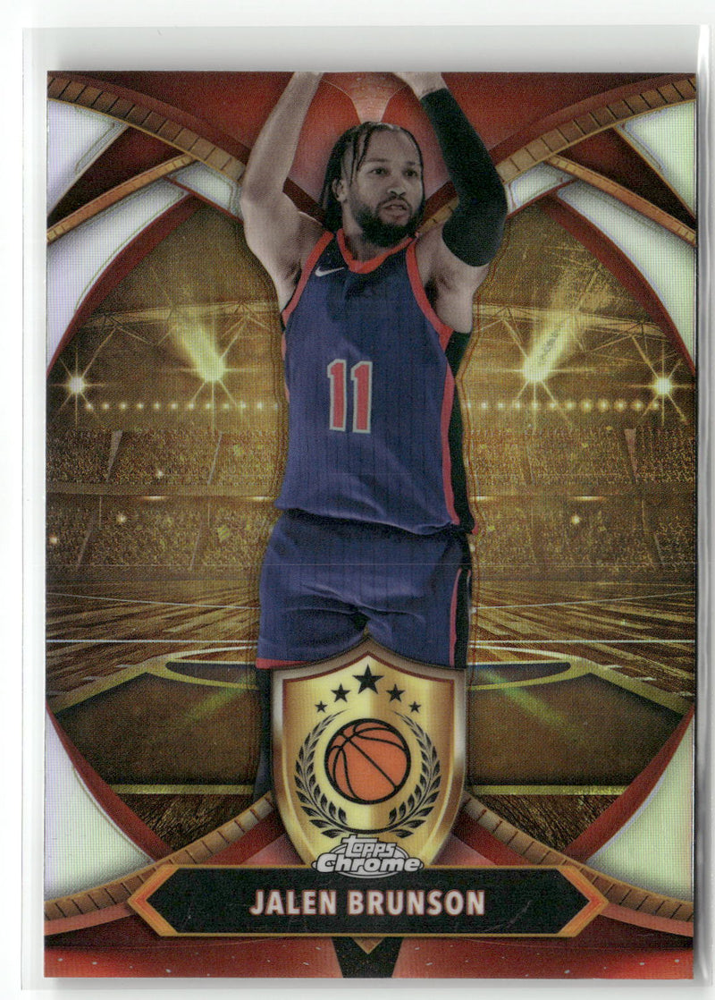 2024-25 Topps Chrome #BOD-5 Jalen Brunson Ball of Duty Refractor-1