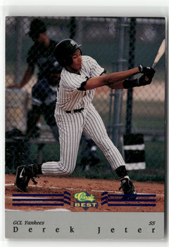 1992 Classic Best #BC22 Derek Jeter Blue Bonus-1
