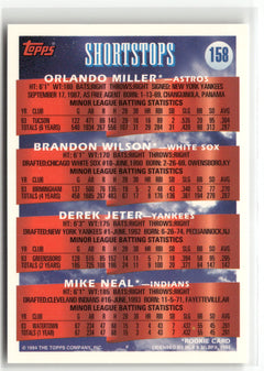 1994 Topps Bilingual #158 SS Prospects Derek Jeter Rookie Card-2