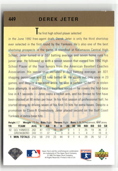 1993 Upper Deck #449 Derek Jeter-2