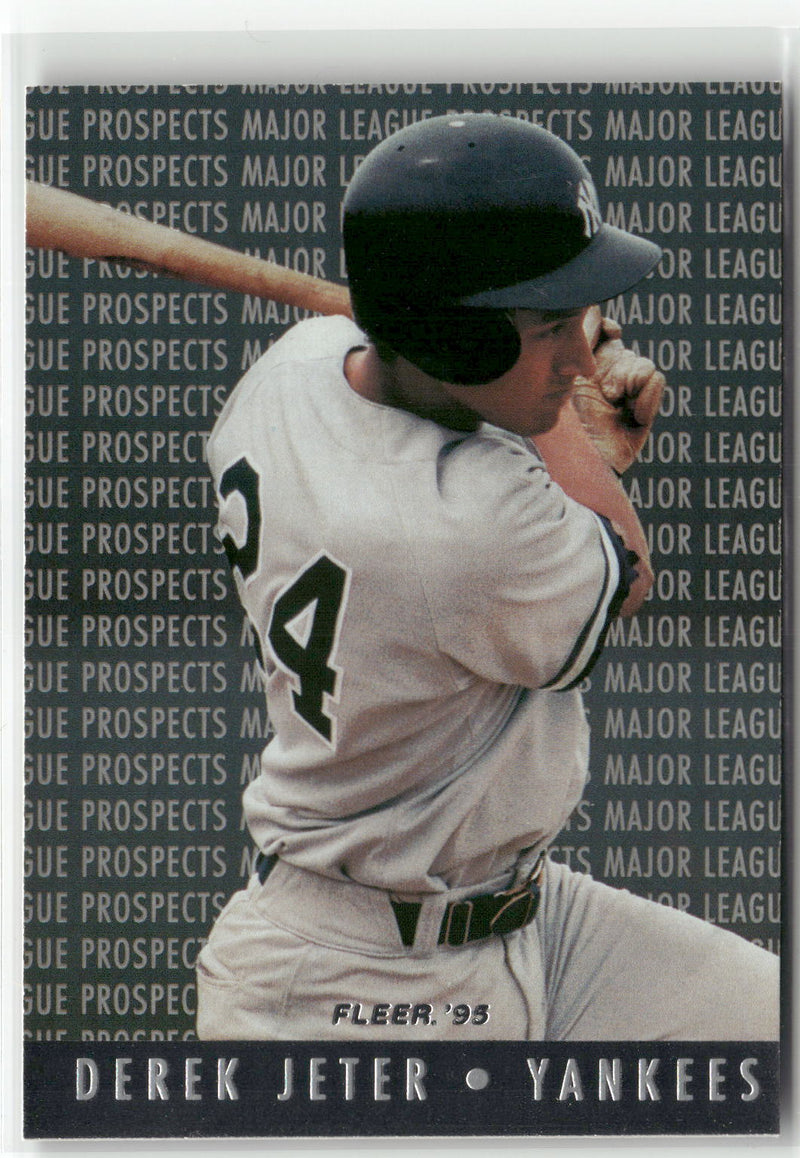 1995 Fleer #7a Derek Jeter Major League Prospects-1