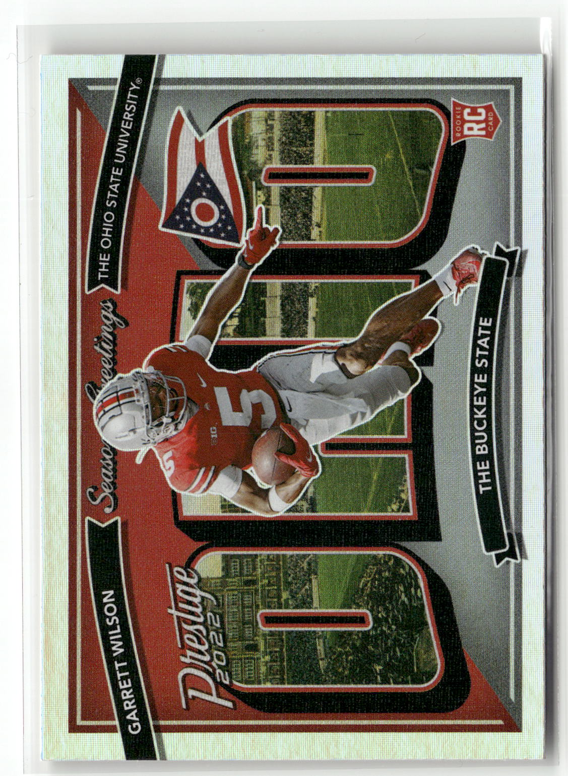 2022 Panini Prestige #SG-7 Garrett Wilson Seasons Greetings-1