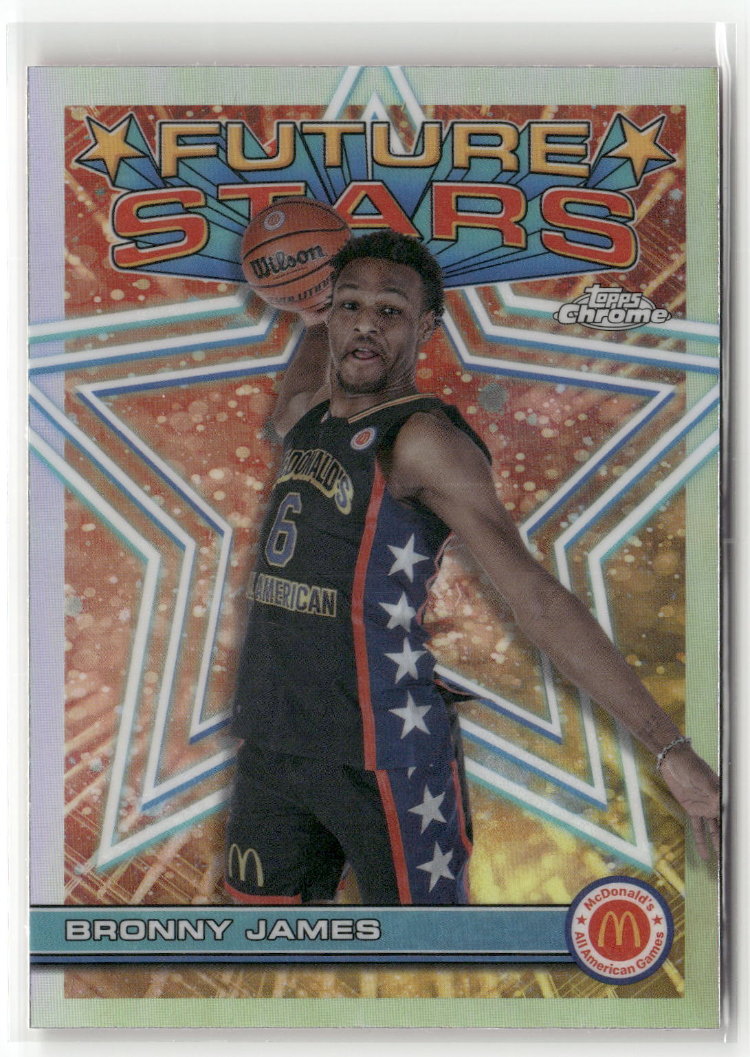 2023 Topps Chrome McDonald's All American #FS-10 Bronny James Future Stars