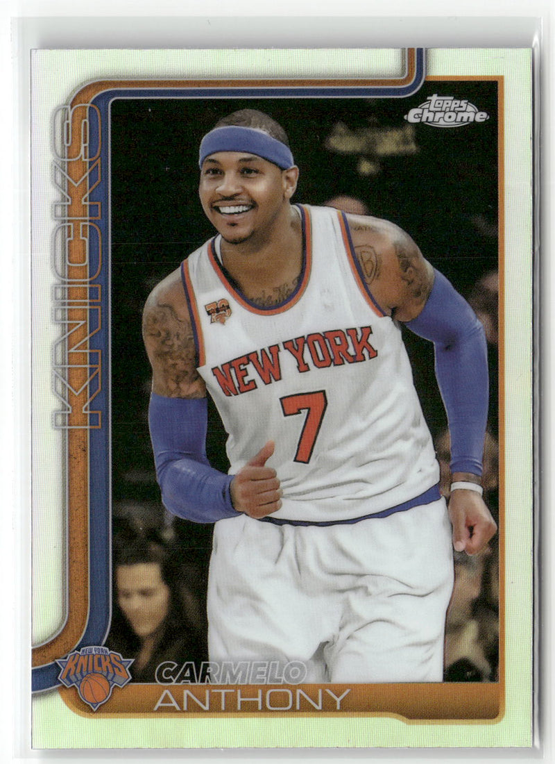 2025-26 Topps Chrome #248 Carmelo Anthony Refractor-1