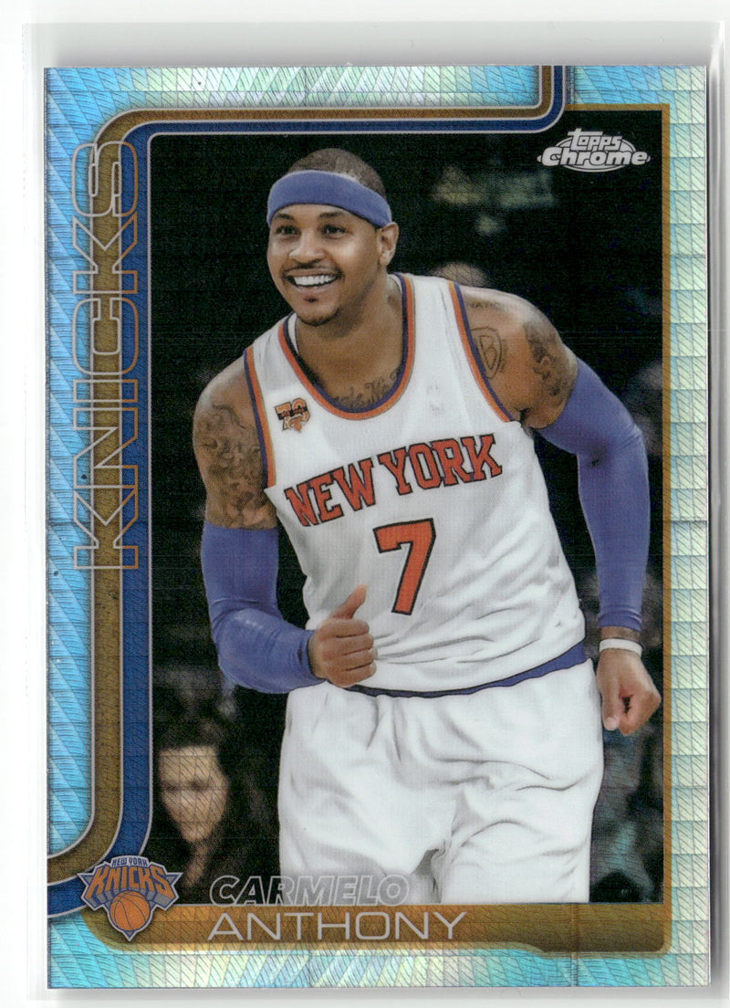 2025-26 Topps Chrome #248 Carmelo Anthony Prism Refractor-1