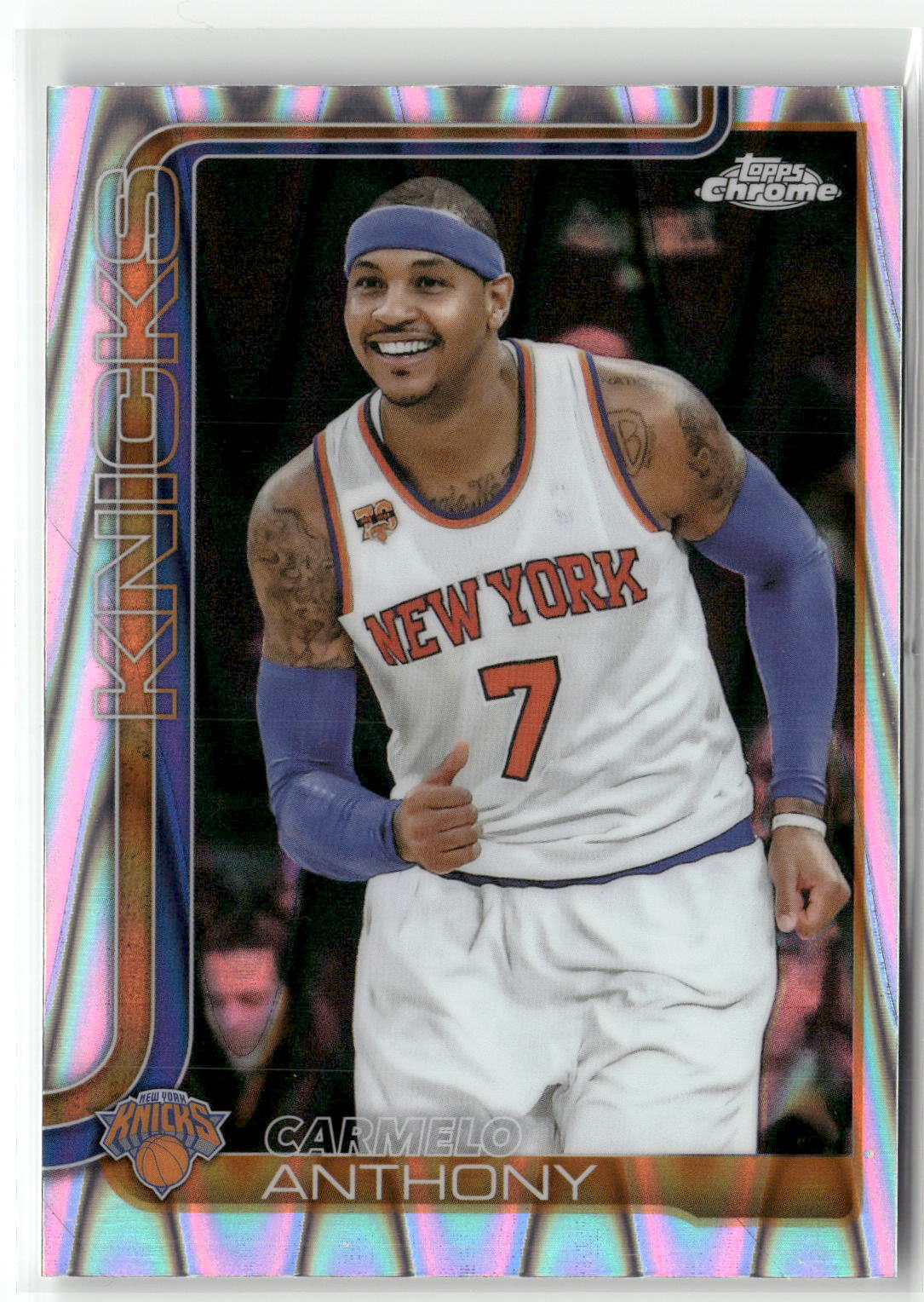 2025-26 Topps Chrome #248 Carmelo Anthony Wave Refractor