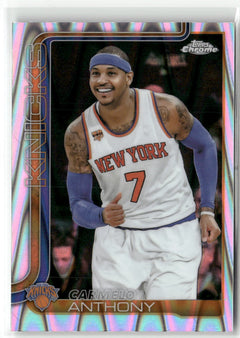 2025-26 Topps Chrome #248 Carmelo Anthony Wave Refractor-5