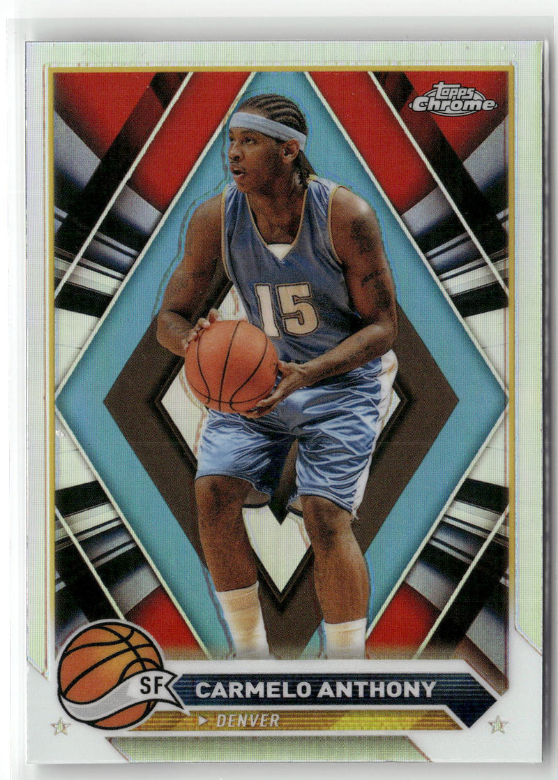 2023-24 Topps Chrome #27 Carmelo Anthony Refractors-1