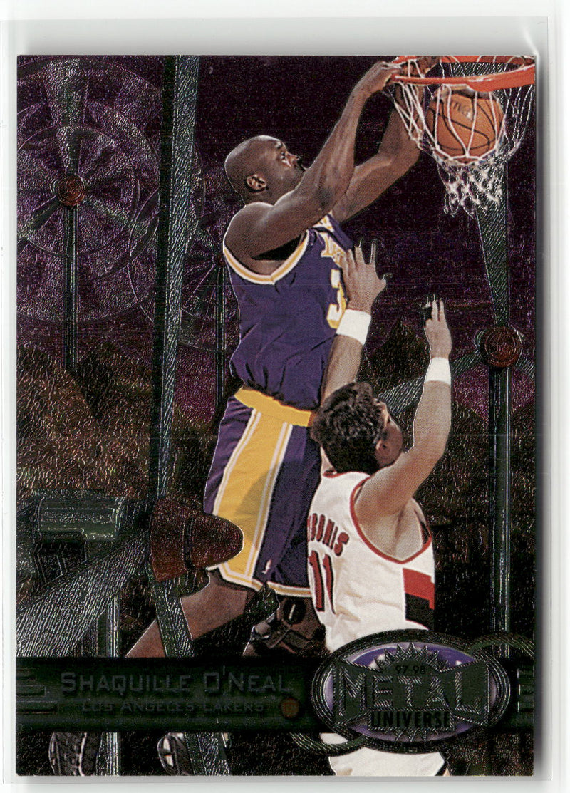 1997-98 Metal Universe #50 Shaquille O'Neal-1