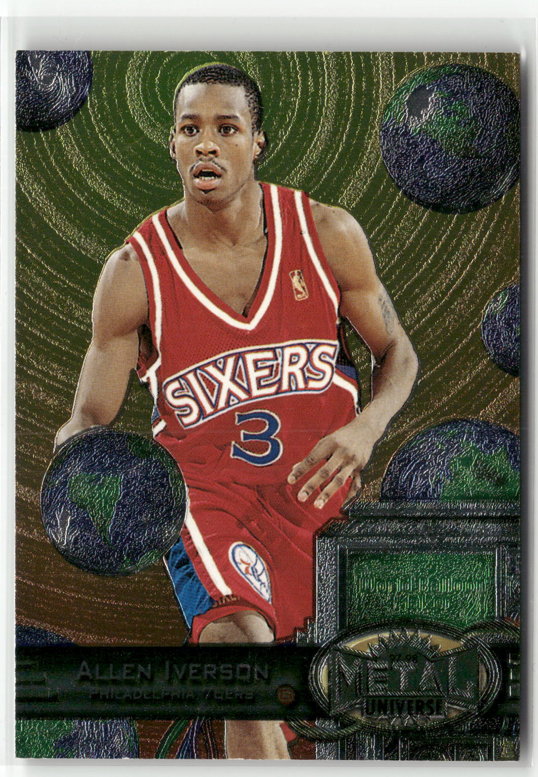 1997-98 Metal Universe #20 Allen Iverson