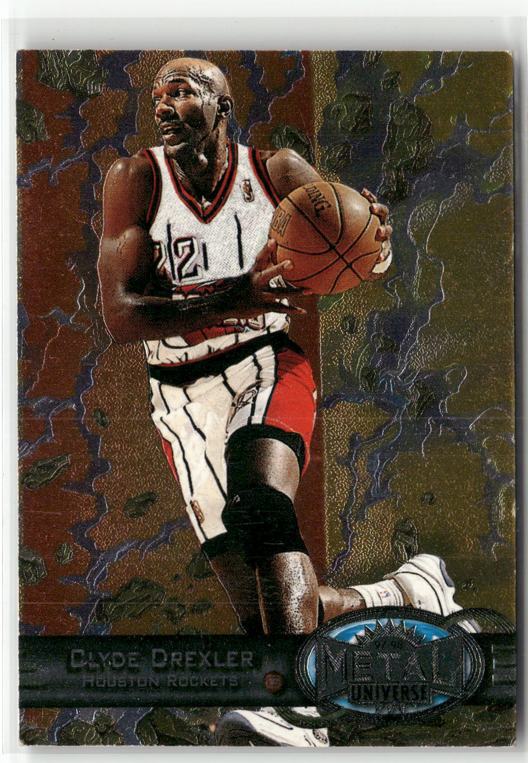 1997-98 Metal Universe #93 Clyde Drexler Reebok Silver