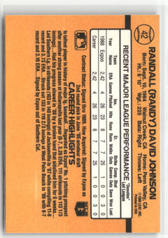 1989 Donruss #42 Randy Johnson-2
