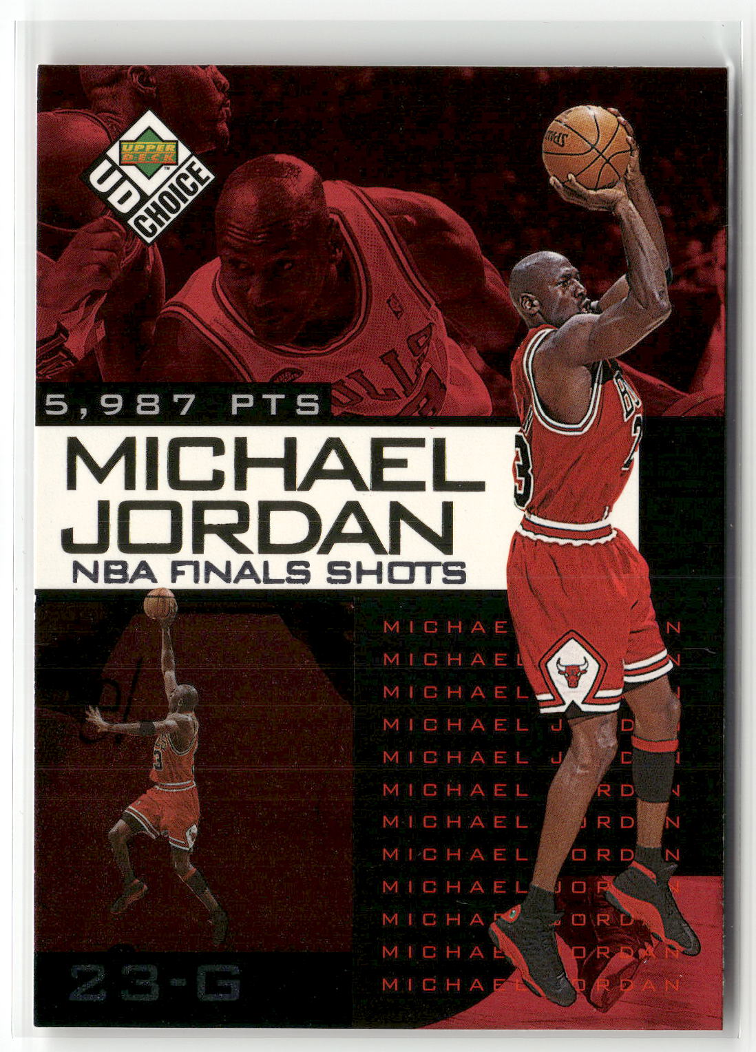 1998-99 UD Choice Preview #7 Michael Jordan Michael Jordan NBA Finals Shots
