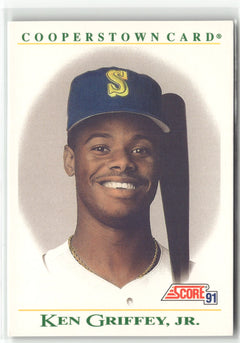 1991 Score #B3 Ken Griffey Jr. Cooperstown-1