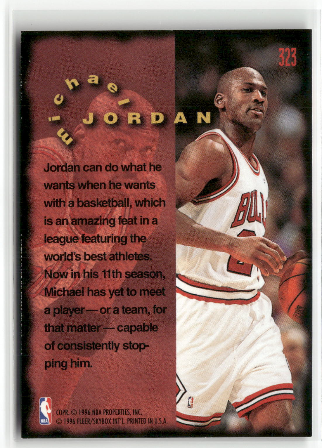 1995-96 Fleer #323 Michael Jordan-2