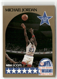 1990-91 Hoops #NNO Michael Jordan All-Star Program Perforated-1