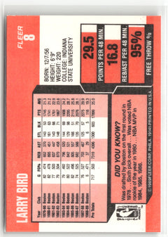 1989-90 Fleer #8 Larry Bird-2