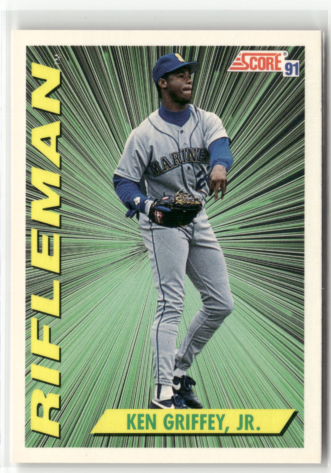 1991 Score #697 Ken Griffey, Jr.-3