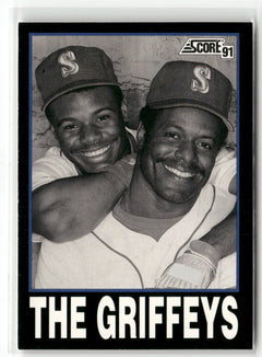 1991 Score #841 The Griffeys-1