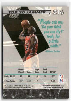 1992-93 Ultra #216 Michael Jordan-2