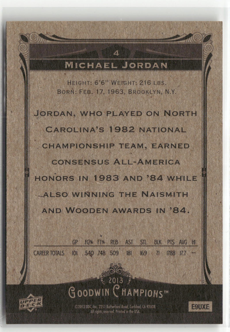 2013 Upper Deck Goodwin Champions #4 Michael Jordan-2