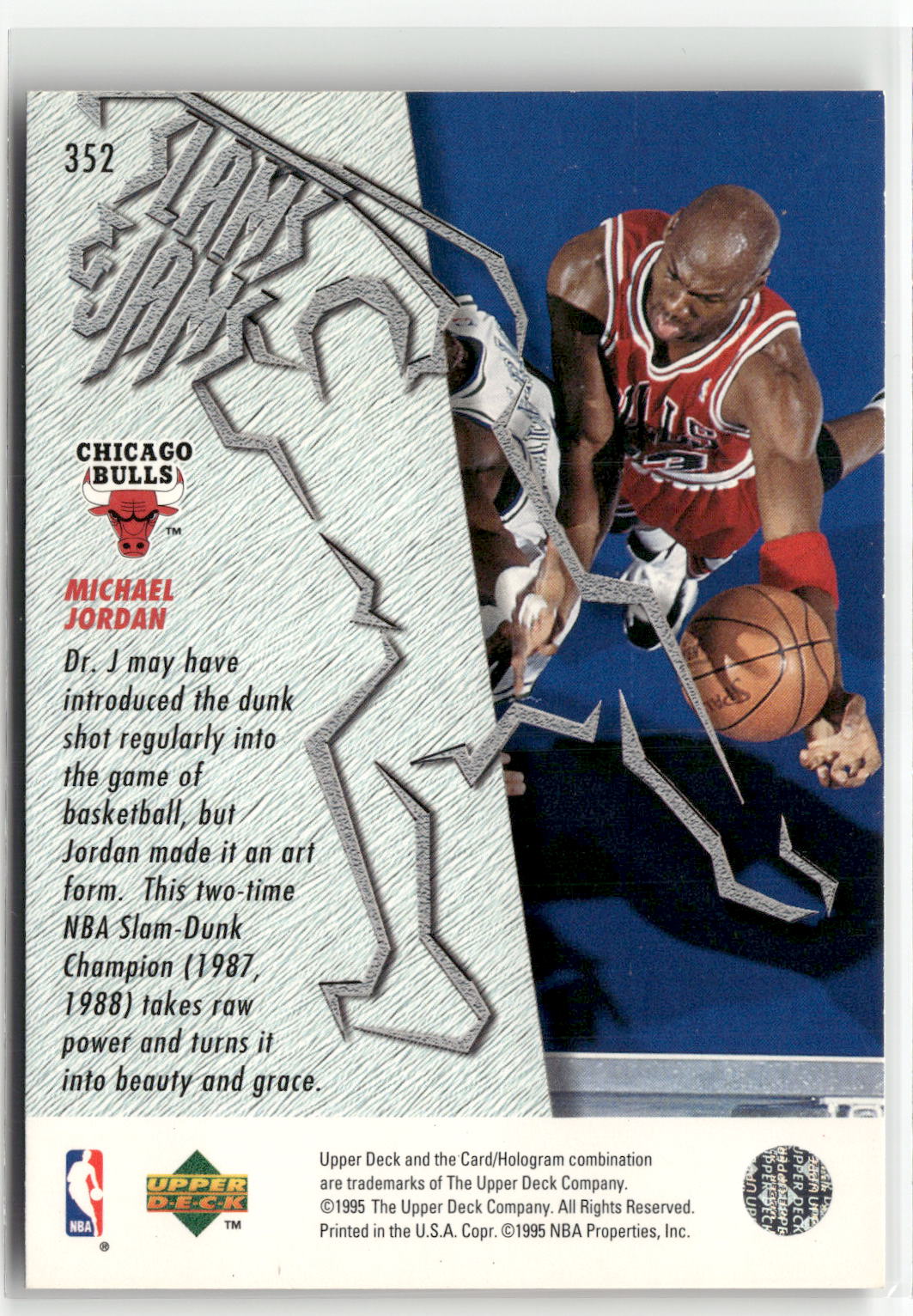 1995-96 Upper Deck #352 Michael Jordan-2