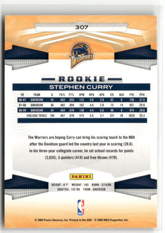 2009-10 Panini #307 Stephen Curry-2