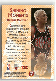 1996-97 Stadium Club #SM9 Dennis Rodman Shining Moments-2
